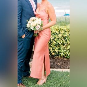 Cali Satin Charmeuse Midi Dress